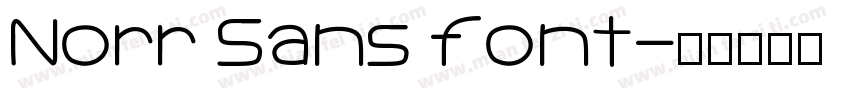 Norr Sans font字体转换